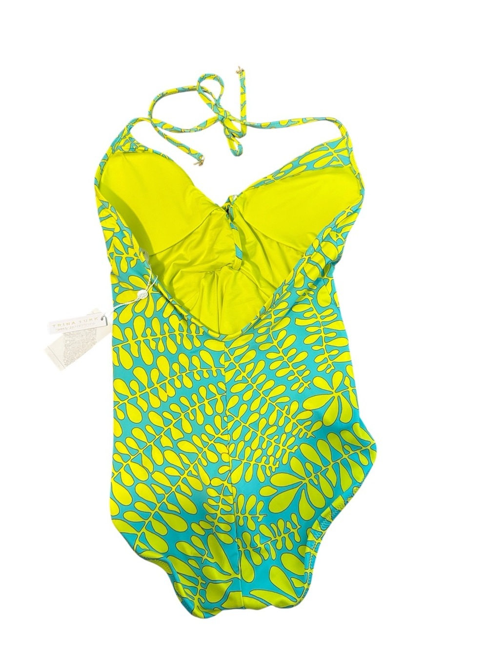Trina Turk Trellis Twist Plunge One Piece - Picture 3 of 6